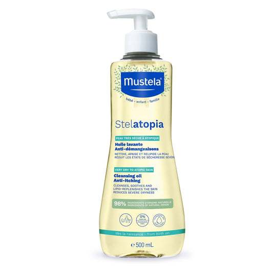 Huile Lavante Bébé Peaux Atopiques Bio MUSTELA 