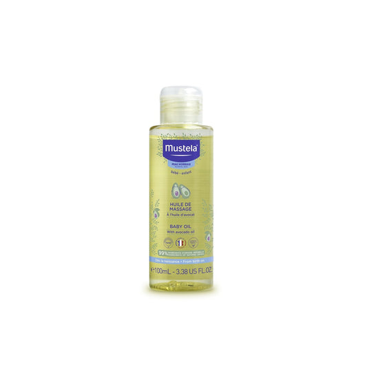 Huile de Massage Bébé A l'Avocat MUSTELA le flacon de 100 ml