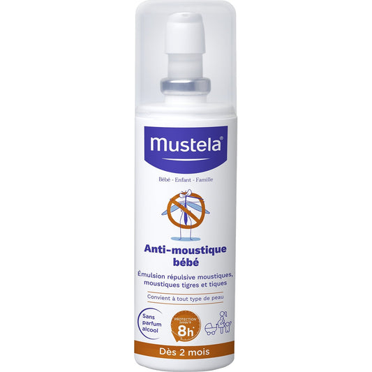 Anti-Moustiques Spray Répulsif Bébé Dès 2 Mois MUSTELA le spray de 100mL