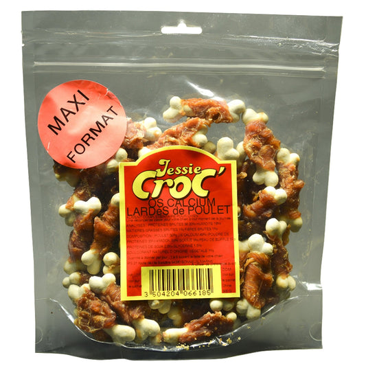 Os à Mâcher pour Chien Grand +25kg Hygiène Bucco Dentaire Poulet JESSIE le sachet de 500g