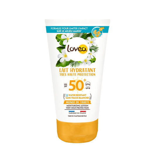 Crème Solaire Visage Spf 50+ Anti-Rides Anti-Tâches Monoi de Tahiti LOVEA le spray de 150mL