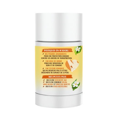Vegan Solid Deodorant 24h Effectiveness LOVEA Monoi Oil