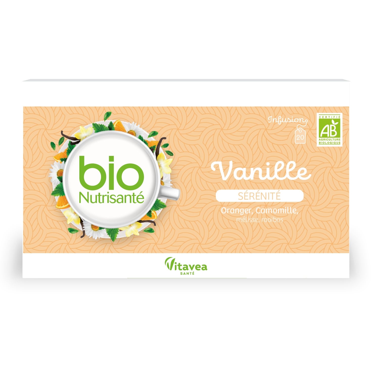 Infusion Sérénité Vanille Oranger Camomille BIONUTRISANTE 