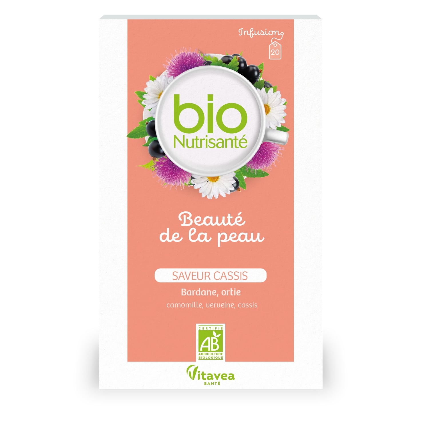 Infusion Beauté de la Peau Cassis NUTRISANTE 