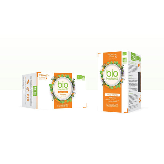 Infusion Foie et Intestin NUTRISANTE la boîte de 20 sachets