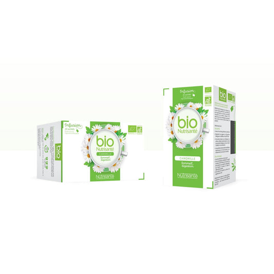 Infusion Camomille Matricaire Bio NUTRISANTE la boîte de 20 sachets