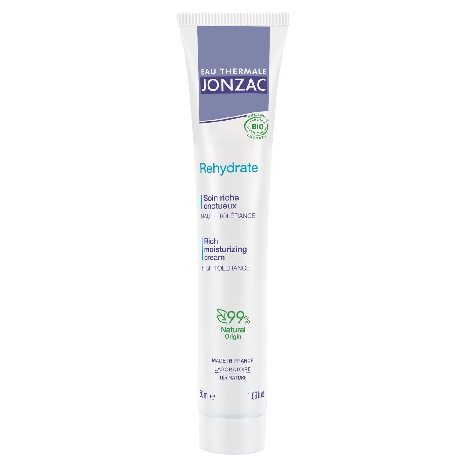Soin Réhydratant Riche Visage Femme Peau Normale à Sèche Bio EAU THERMALE JONZAC 