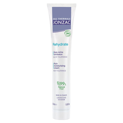 Soin Réhydratant Riche Visage Femme Peau Normale à Sèche Bio EAU THERMALE JONZAC 