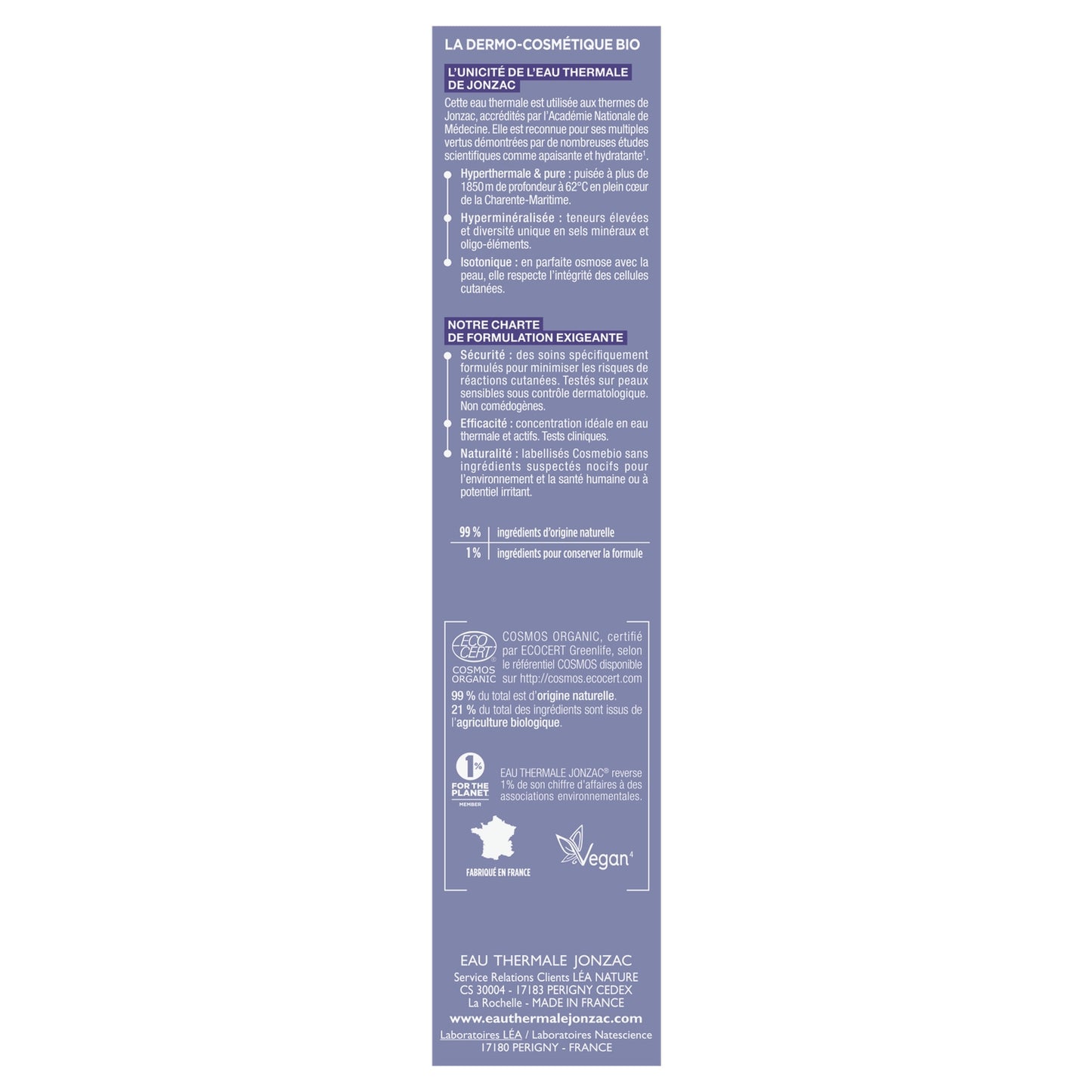 Jonzac LEA NATURE Rehydrate Gesichtspflege