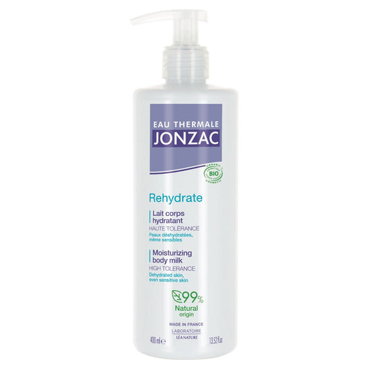 Lait Corps Peau Déshydratée Hydratant et Protecteur Rehydrate Bio EAU THERMALE JONZAC la pompe de 400mL