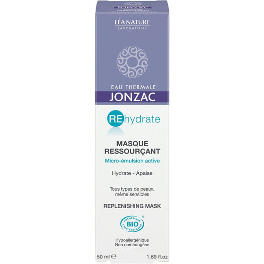 Masque Visage Ressourcant Rehydrate Bio EAU THERMALE JONZAC le tube de 50mL