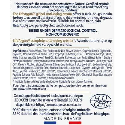 LIFT'ARGAN Bio-Argan Anti-Aging Lifting-Gesichtscreme für Frauen
