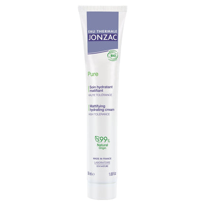 Women's Face Cream for Combination to Oily Skin, Purifying, Mattifying, Organic, EAU THERMALE JONZAC