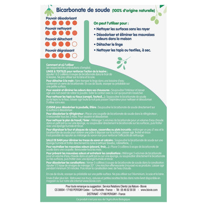 Bicarbonate de Soude Multi-Usage Naturel Ecologique BIOVIE