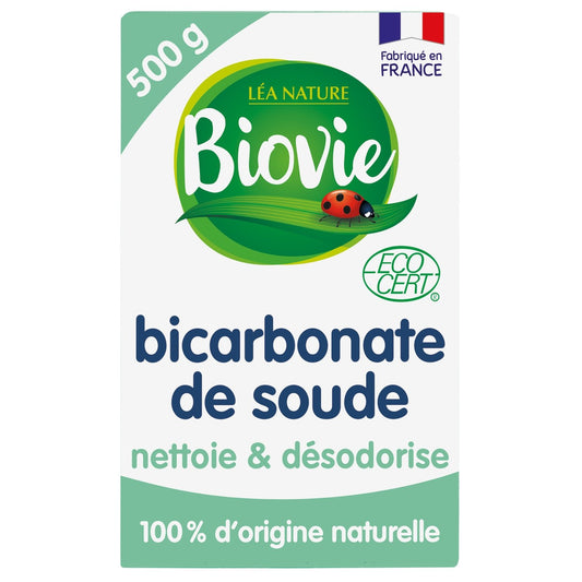 Bicarbonate de Soude Multi-Usage Naturel Ecologique BIOVIE La boîte de 500 g