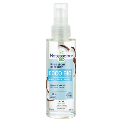 Huile Corps Cheveux Peau Sèche Sublimatrice Noix de Coco Bio LEA NATURE 