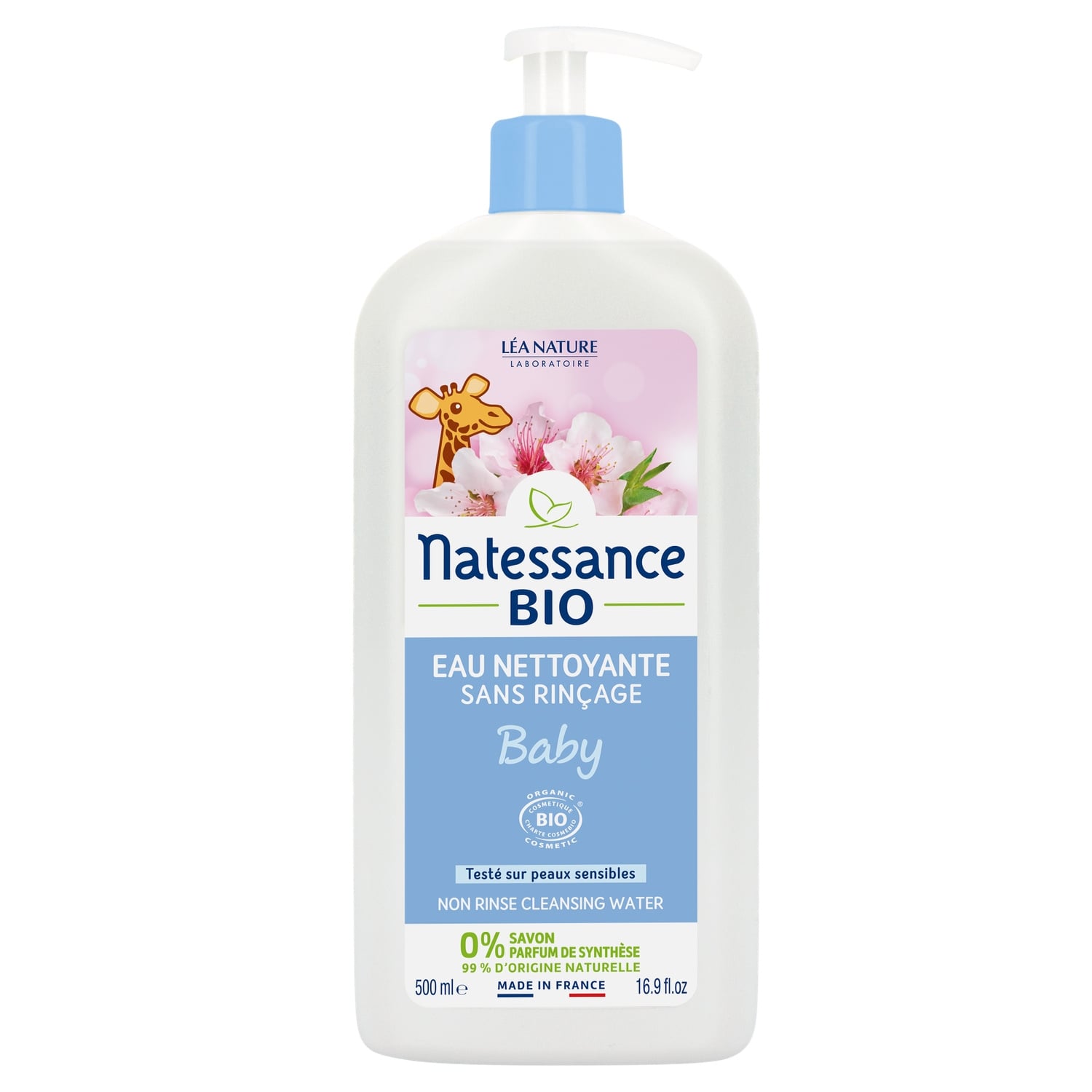 Eau nettoyante bébé Sans rinçage Bio NATESSANCE 