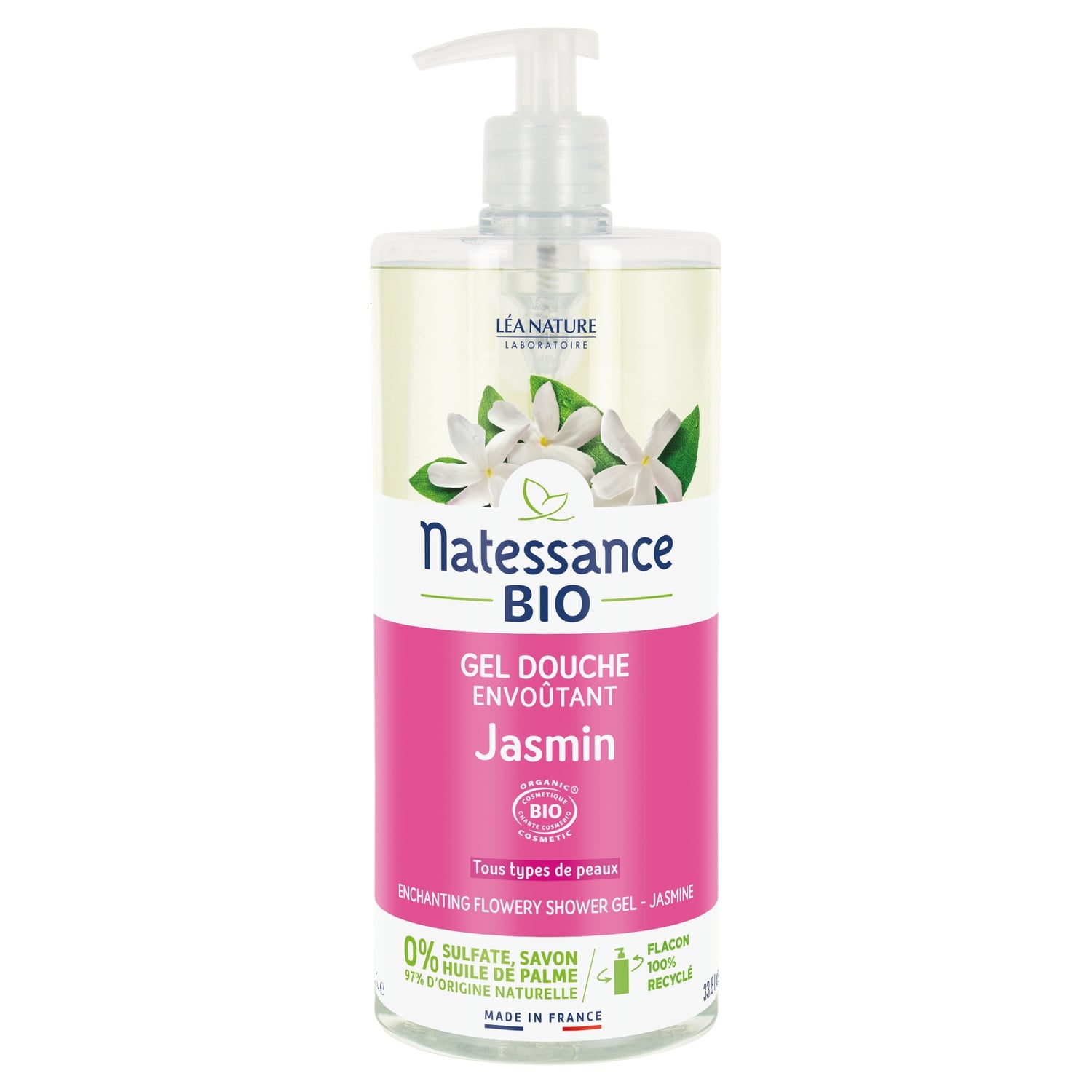 Gel douche Floral au Jasmin Bio NATESSANCE 