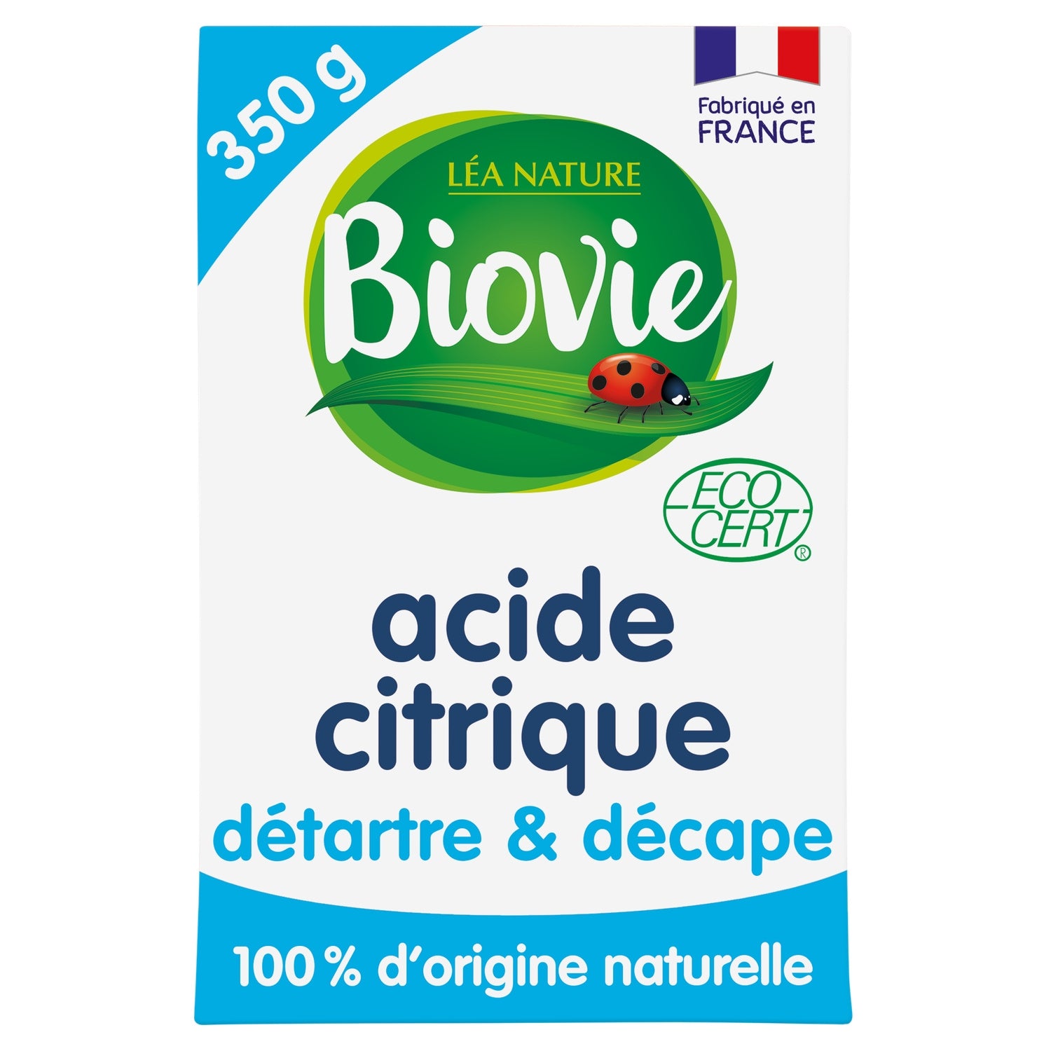 Détartrant Acide Citrique Multi-usage Ecocert Bio BIOVIE 