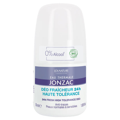 Déodorant Anti-traces 24h Hypoallergénique 0% Alcool EAU THERMALE JONZAC 