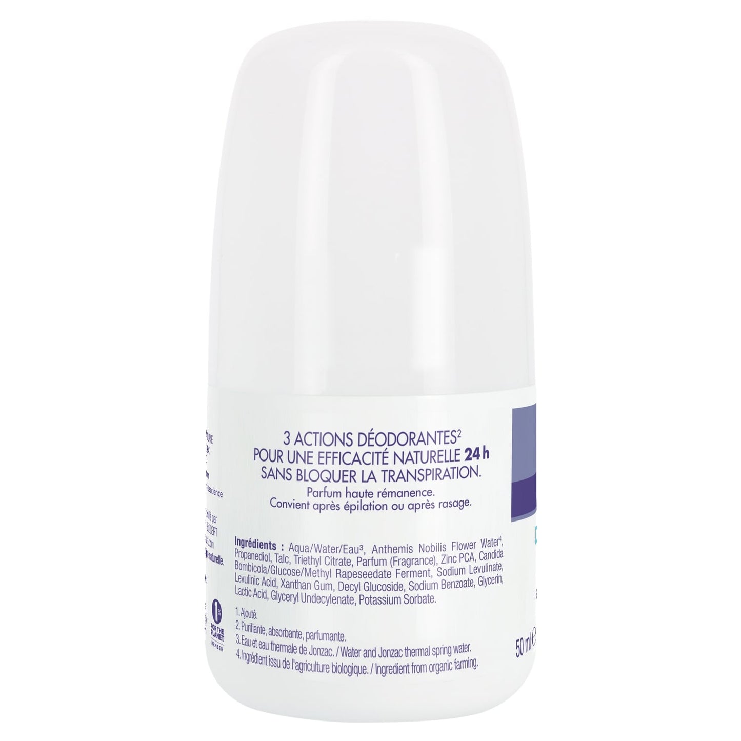 Déodorant Anti-traces 24h Hypoallergénique 0% Alcool EAU THERMALE JONZAC 