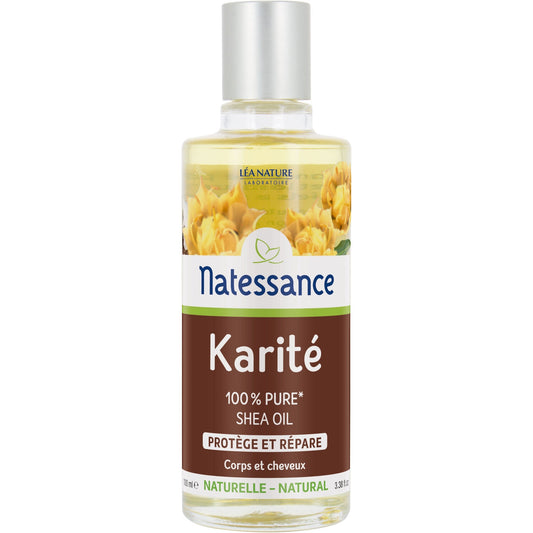 Face Body Hair Oil Protects and Repairs Shea, Organic NATESSANCE