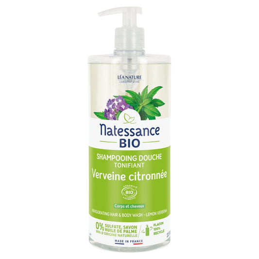 Shampoing Corps et Cheveux Verveine Citronnée Bio NATESSANCE le flacon de 100mL