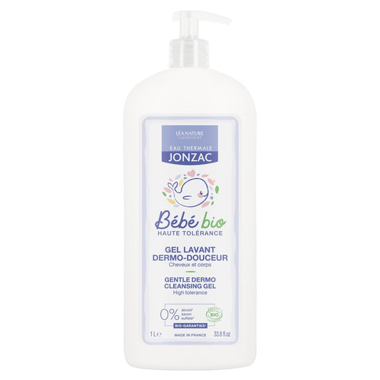 Gel Douche Bébé Hypoallergénique Bio EAU THERMALE JONZAC la pompe d'1L
