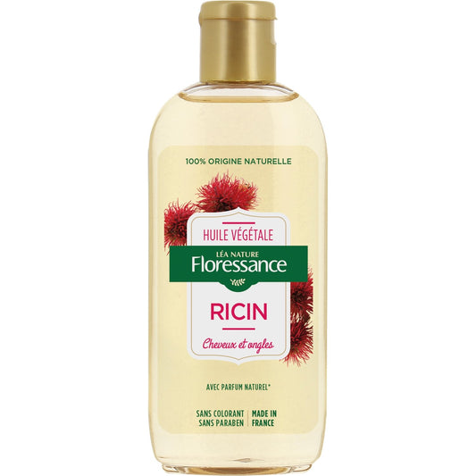 Huile Fortifiante et Protectrice Cheveux et Ongles Ricin FLORESSANCE Le flacon de 160 mL