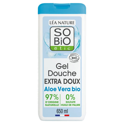 Extra Gentle Shower Gel with Organic Aloe Vera Gel SO'BIO ETIC
