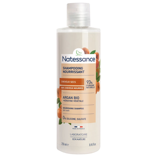 Shampoing Cheveux Normaux Nutrition Intense Argan et Kératine Végétale LEA NATURE le flacon de 250mL
