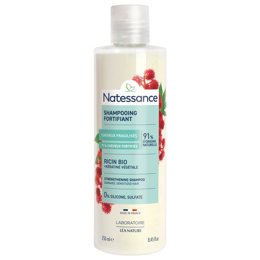 Shampoing Réparateur Cheveux Normaux Secs et Fragilisés Huile de Ricin et Kératine Végétale LEA NATURE 