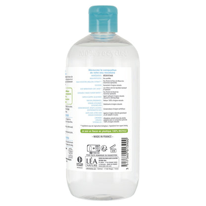 Feuchtigkeitsspendendes Mizellenwasser mit Aloe Vera Saft und Kornblume Alle Hauttypen Bio SO'BIO ETIC