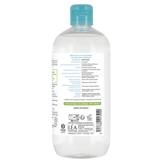Moisturizing Micellar Water with Aloe Vera Juice and Cornflower All Skin Types Organic SO'BIO ETIC