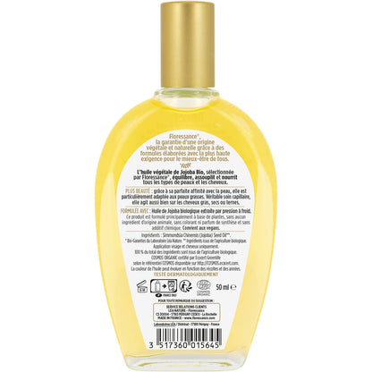 Huile de Jojoba Corps et Cheveux Bio FLORESSANCE