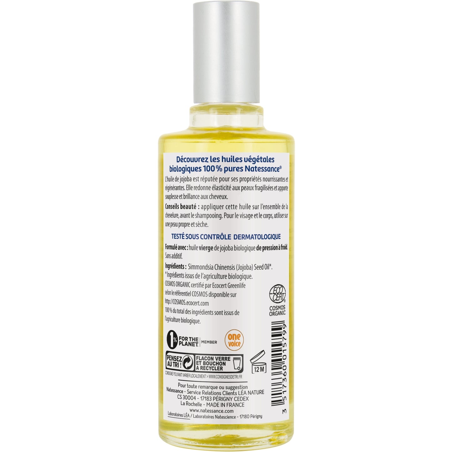 Huile Corps Cheveux Peau Sèche Nourrissante et Régénérante Jojoba Bio LEA NATURE