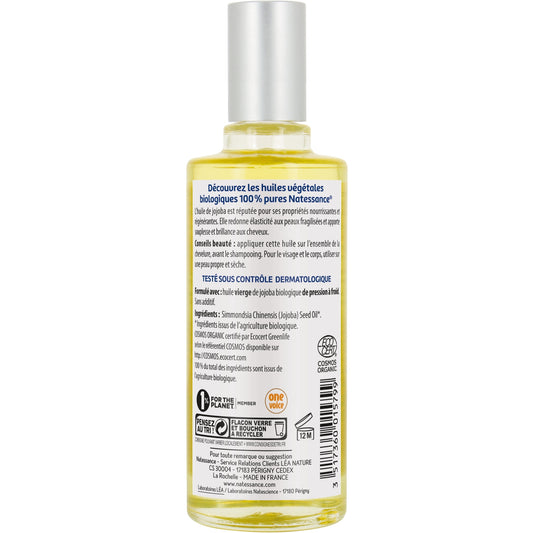 LEA NATURE Organic Jojoba Nourishing and Regenerating Body Oil for Dry Skin