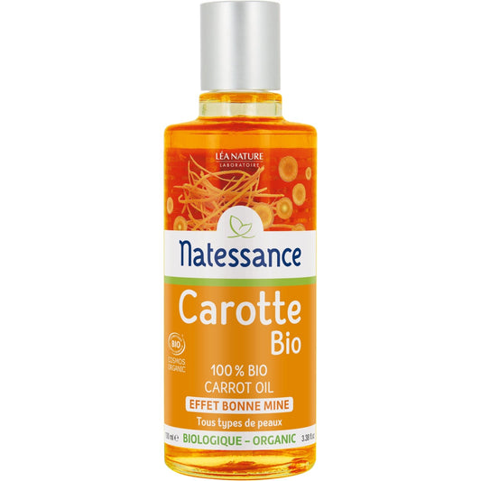 Huile Corps Peau Mature Adoucit et Régénère Bonne Mine Carotte Matessance LEA NATURE le flacon de 100mL
