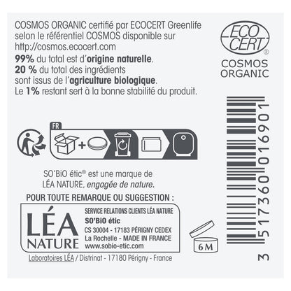 Crème Hydratante Anti-rides Jour Visage Peau Sèche Argan Bio SO'BIO ETIC 