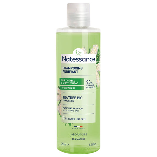 Shampoing Cheveux Normaux Regraissant Vite Purifiant Tea Tree et Kératine Végétale LEA NATURE le shampoing de 250mL
