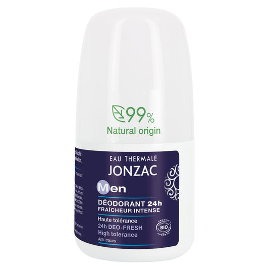 Déodorant Homme Fraîcheur Intense Bio EAU THERMALE JONZAC le roll-on