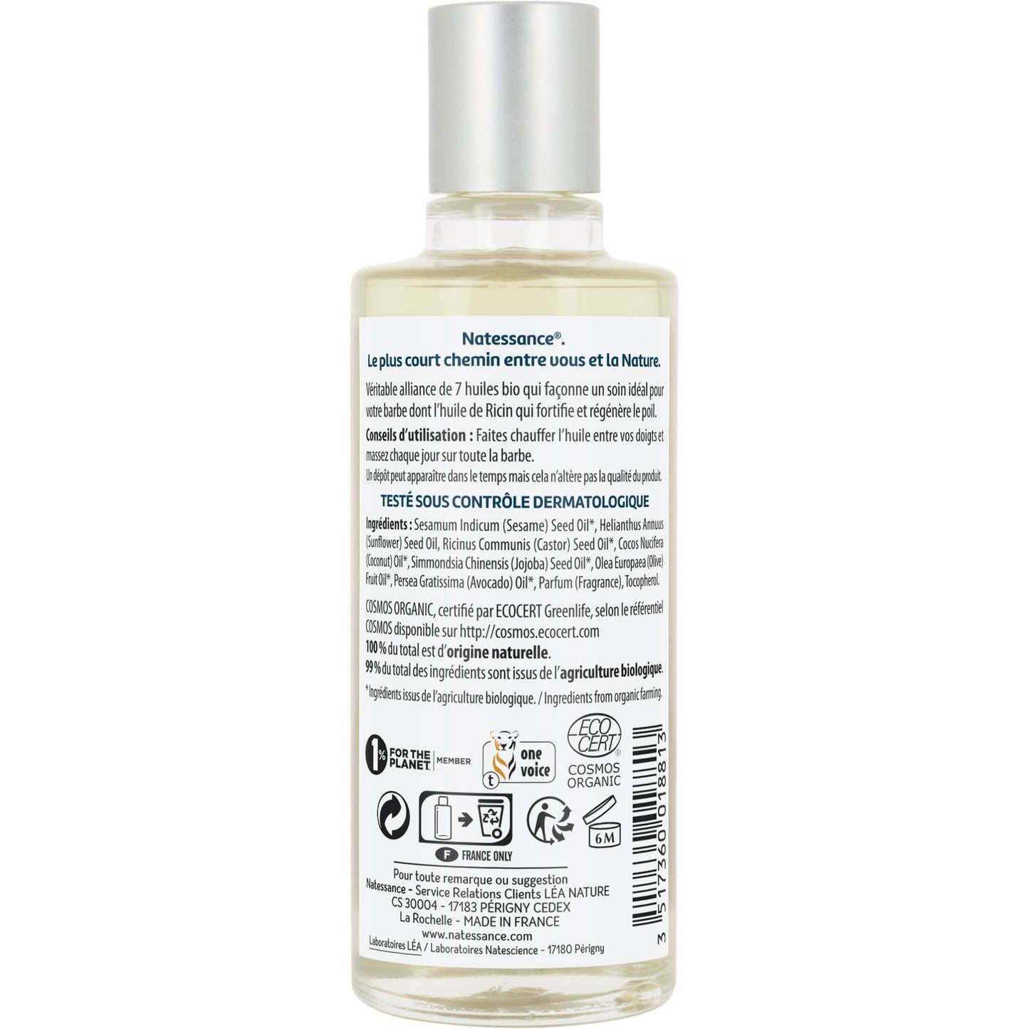 Gel à Raser Visage Homme Peau Sensible Sans Savon Sans Parfum Hypoallergénique NO BACTER