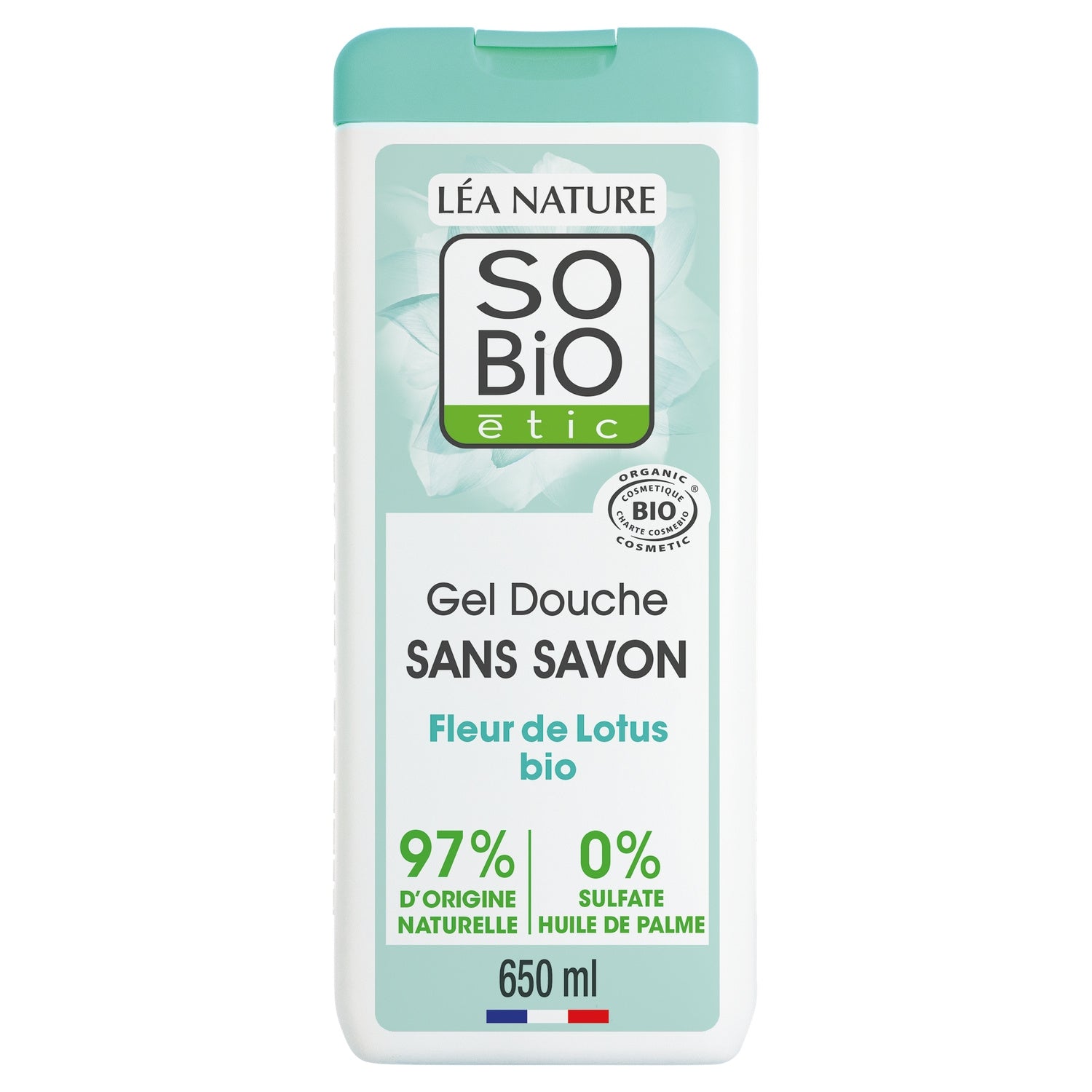 Gel douche Apaisant Fleur de Lotus Bio Sans Savon SO'BIO ETIC 