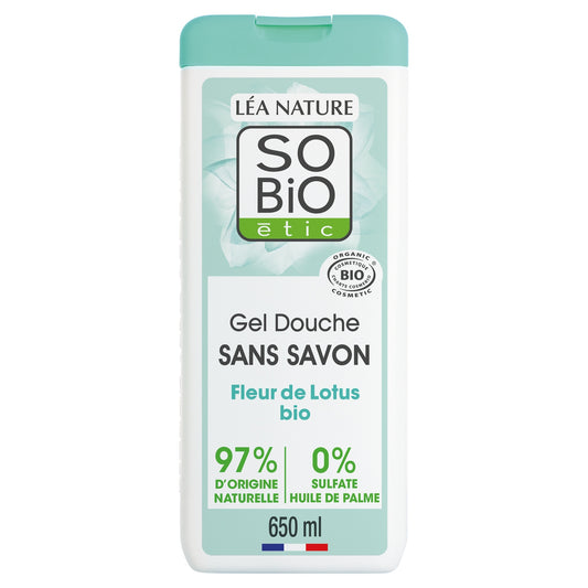 Gel douche Apaisant Fleur de Lotus Bio Sans Savon SO'BIO ETIC 