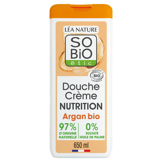 Crème de Douche Nutrition à l'Huile d'Argan Bio SO'BIO ETIC
