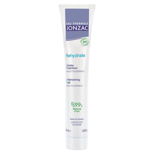 Gel Visage Eau Thermale Rehydrate Gelée Fraîcheur Bio EAU THERMALE JONZAC le tube de 50mL