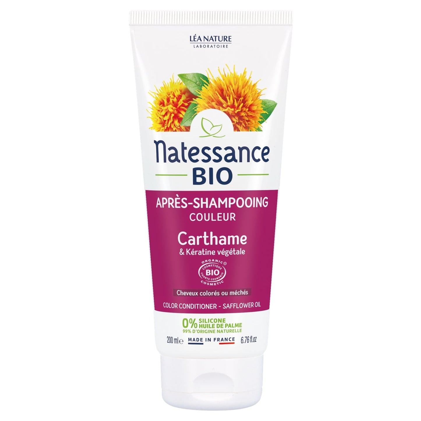 Après-shampoing Cheveux Colorés Carthame et Kératine Végétale Bio LEA NATURE 