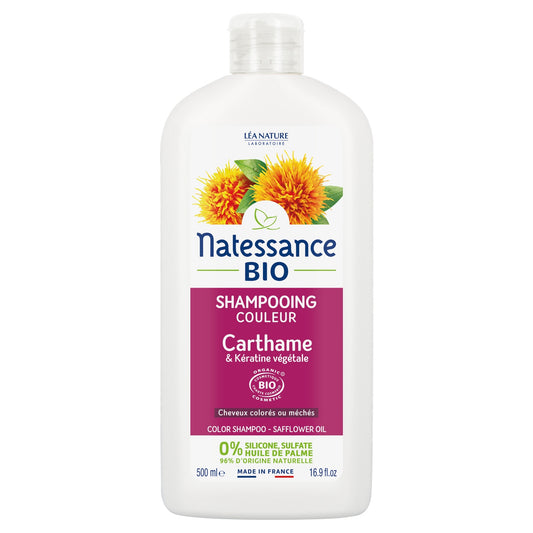 Shampoing Cheveux Colorés Couleur Carthame Bio et Kératine Végétale LEA NATURE