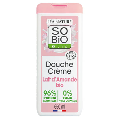 SO'BIO ETIC Feuchtigkeitsspendende Duschcreme mit Bio-Mandelmilch