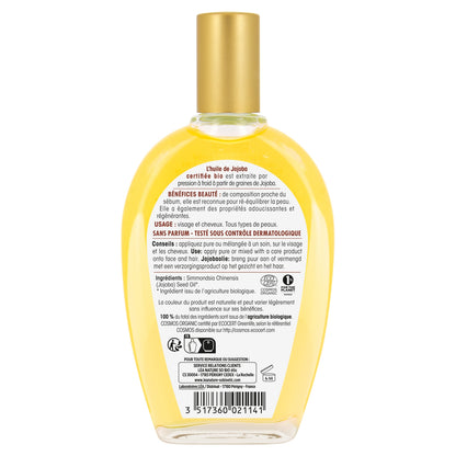 Huile Végétale Equilibrante Origine Naturelle Jojoba So Bio etic LEA NATURE 